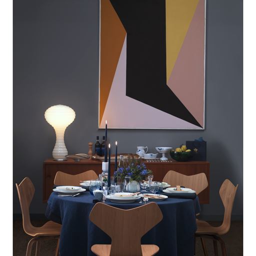 Royal Copenhagen Blå Mega Riflet Sauceskål, 16x24 cm