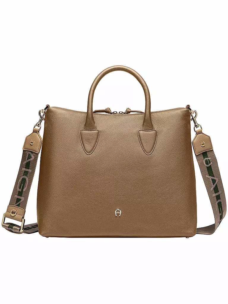 AIGNER Ledertasche - Henkeltasche ZITA Medium hellbraun