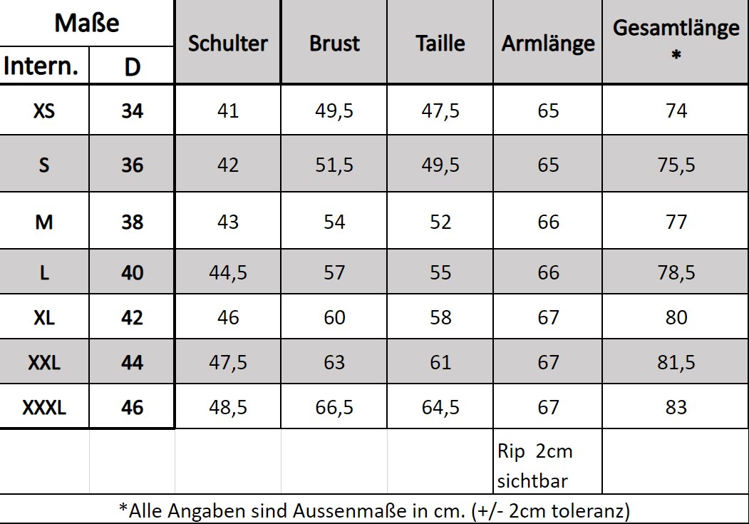 NAVAHOO Damen Sportlicher Wintermantel Baumwoll-Parka mit Kapuze Olessaa