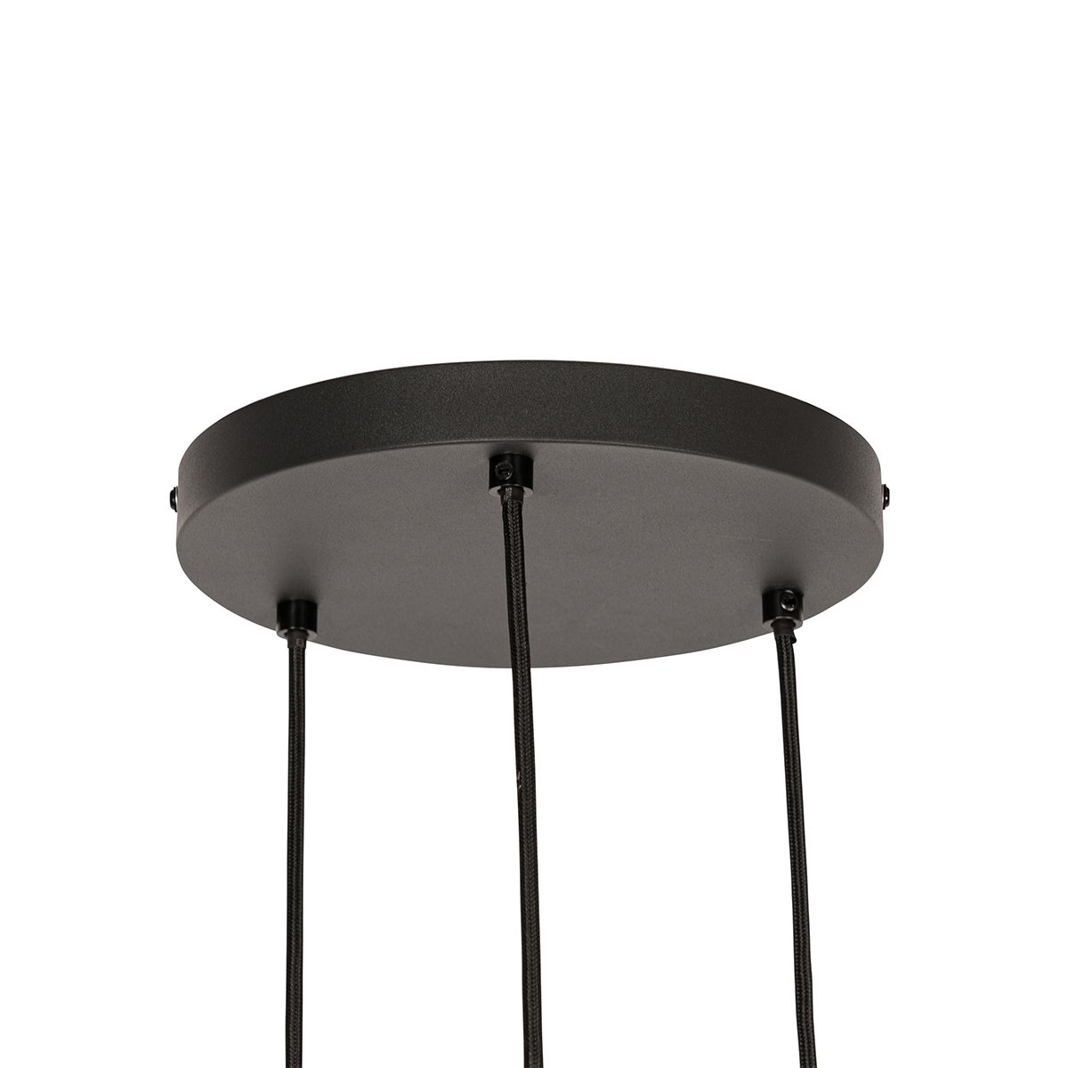 Industriële hanglamp zwart 3-lichts - Jim