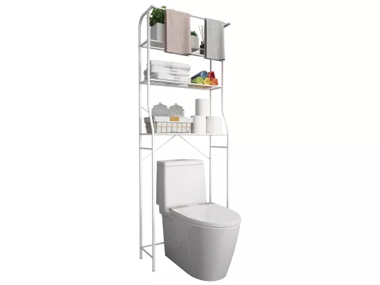 VCM Meuble de salle de bains en métal Armoire de toilette Tubas EOL (blanc)