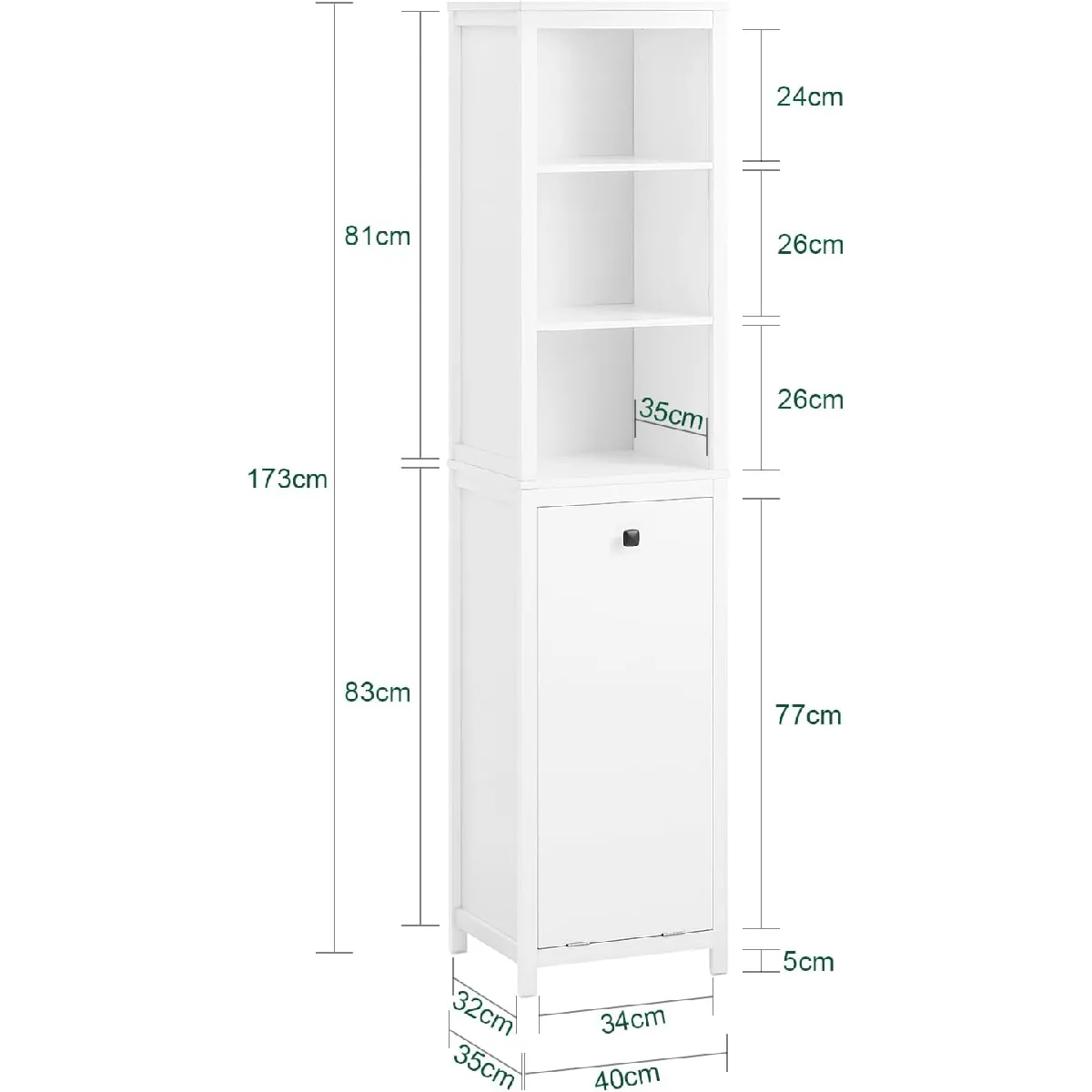 SoBuy BZR95-W Blanc