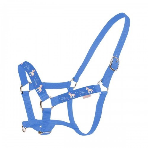 Cabeçada e guia para cavalo infantil Regatta Blue