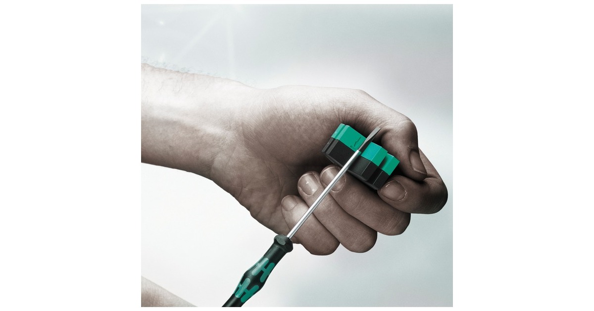 WeraKraftform 12SB1 Micro-schroevendraaierset  (Zwart/groen, Voor elektrische apparaten)
