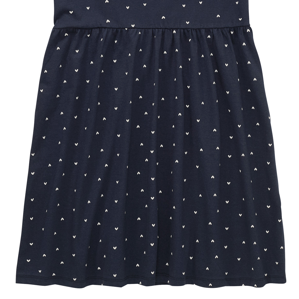 Yigga Mädchen Kleid mit Herz-Allover dunkelblau