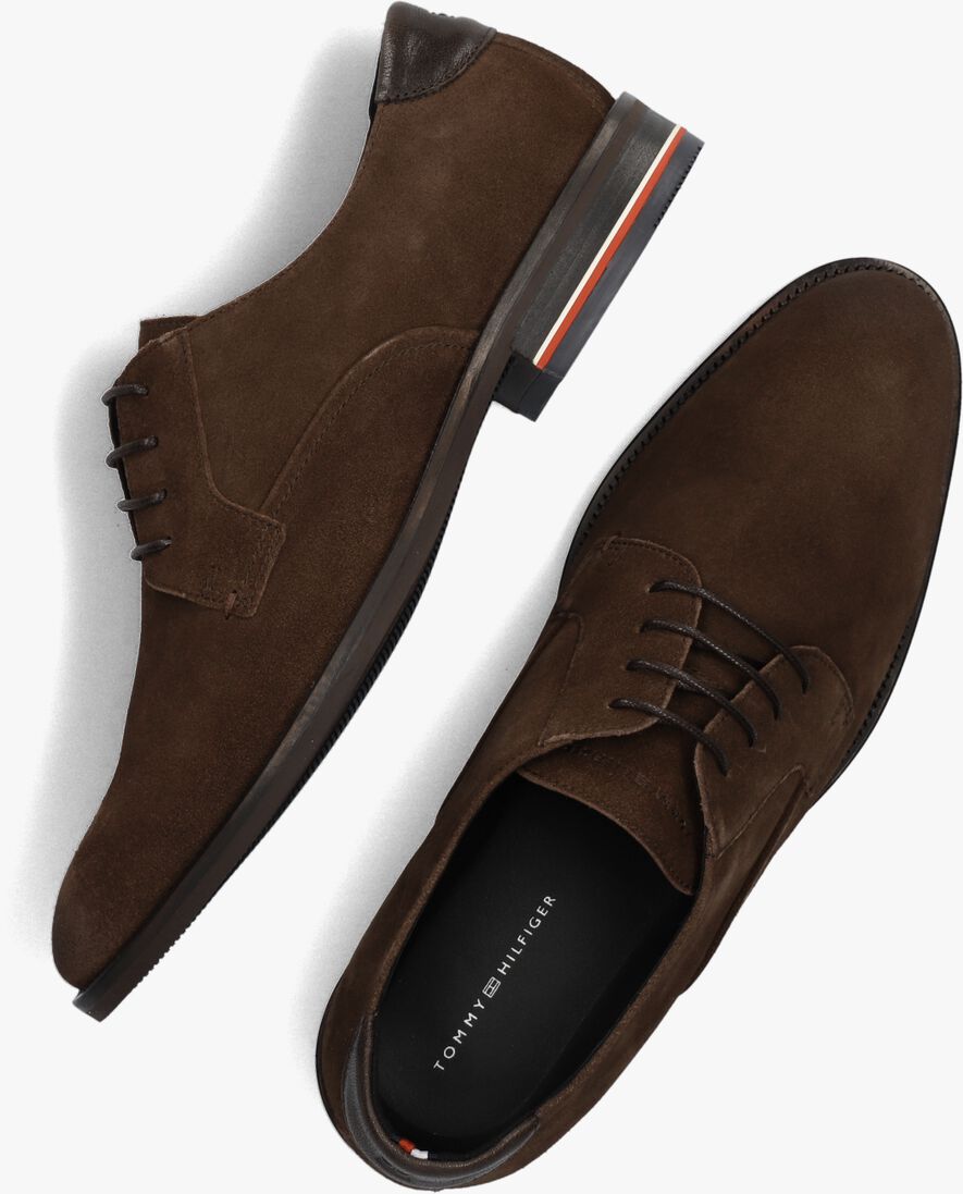 TOMMY HILFIGER bruine tommy hilfiger nette schoenen signature hilfiger suede shoe