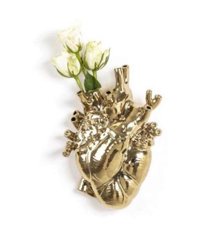 Seletti Love in Bloom hart vaas Kintsugi