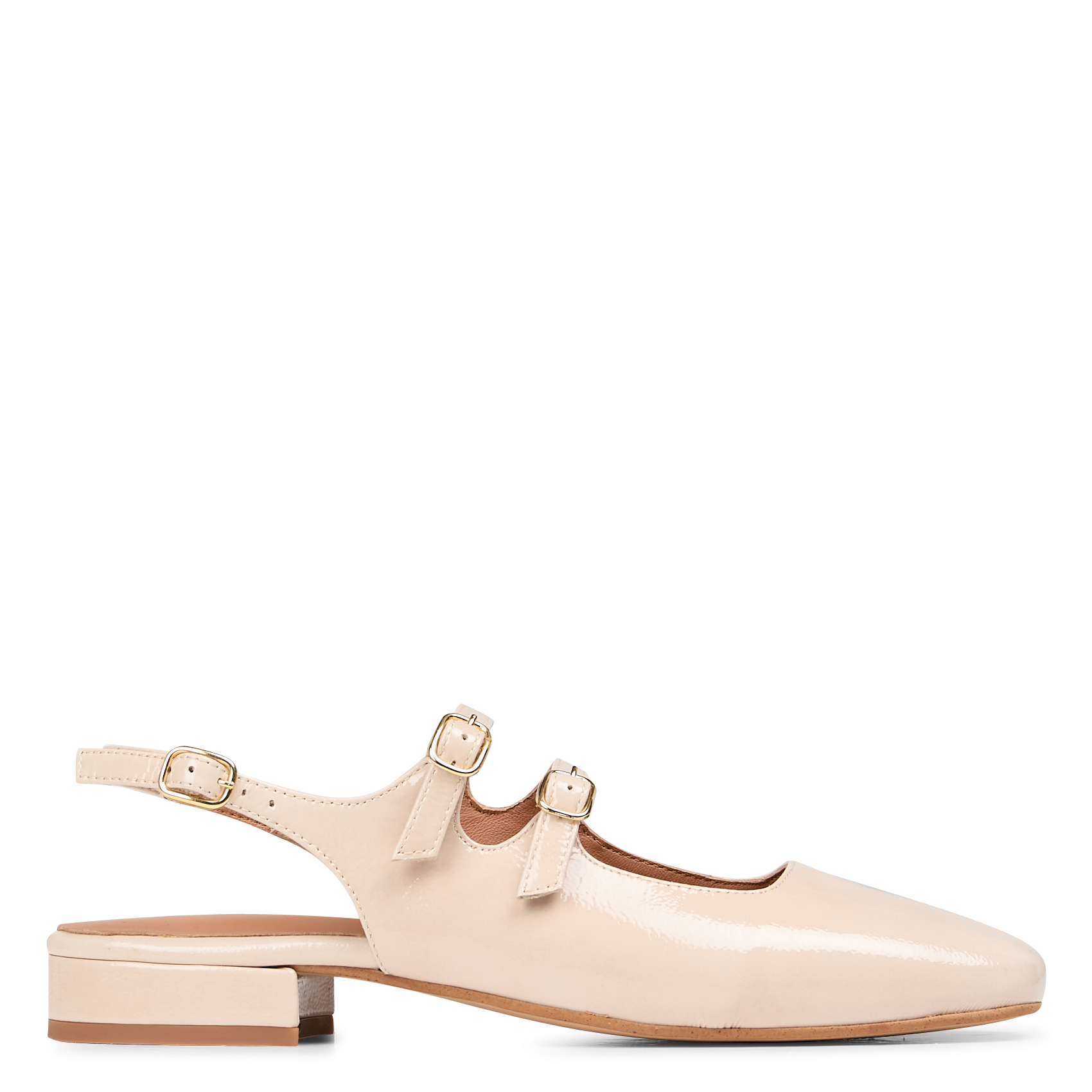 DAISY2 - Sandales plates en cuir | Beige