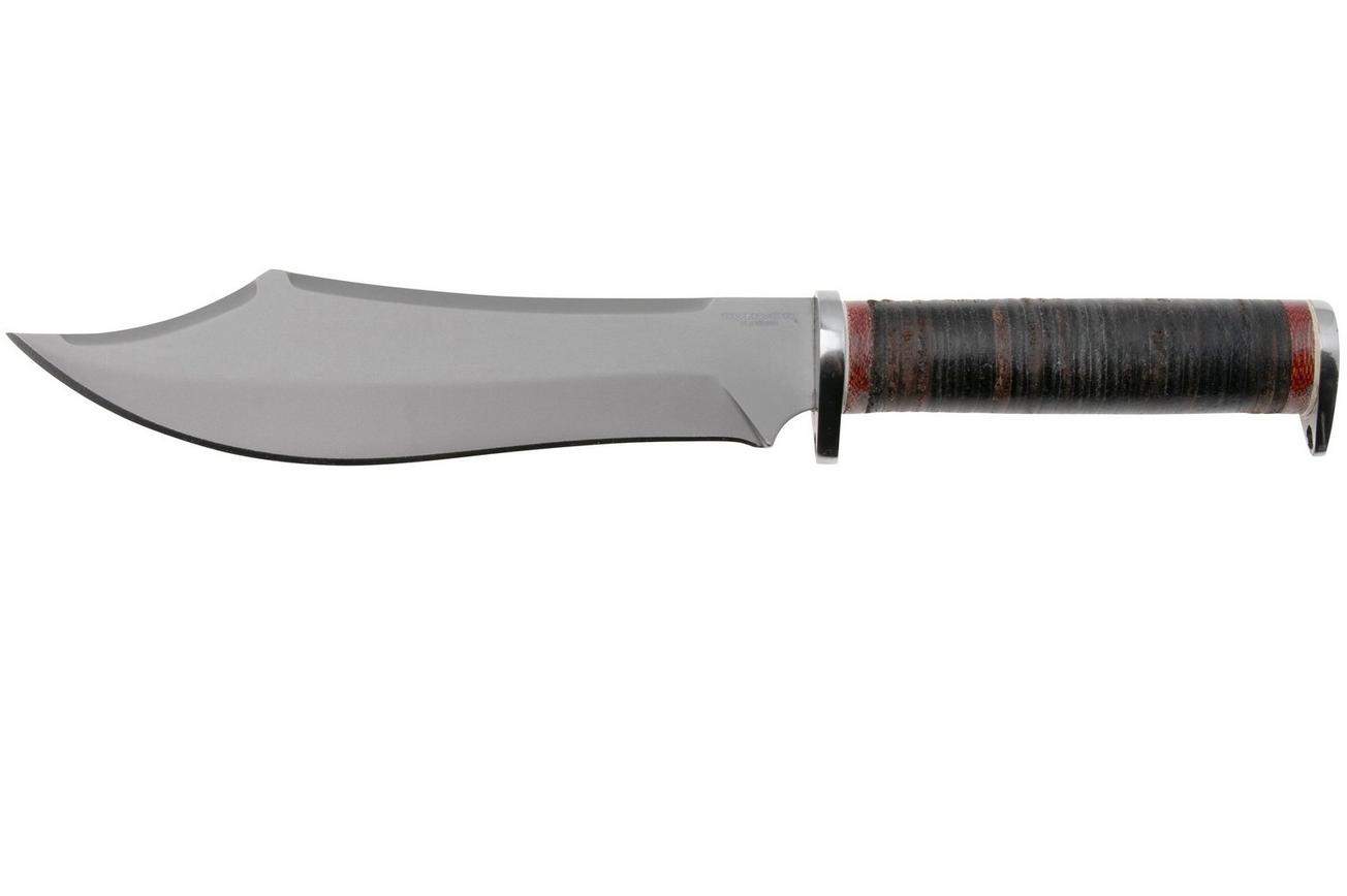 Condor Gray Pioneer Bowie Knife CTK3975-70HC, 1075, Leather, survivalmes