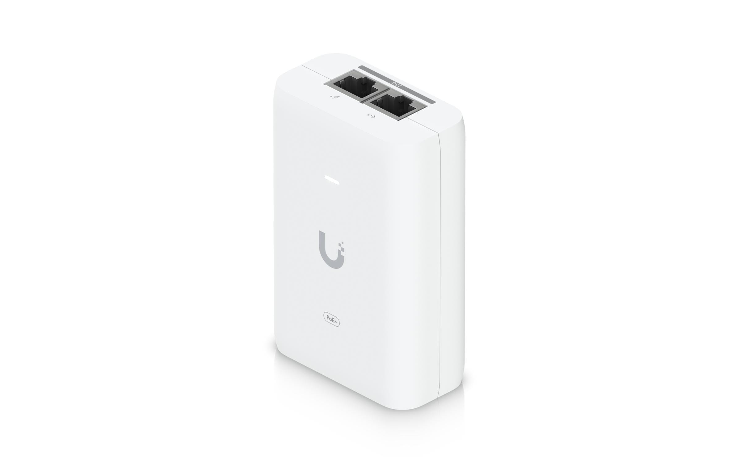 PoE+ Injector 2.5G PoE+Ein Adapter, der UniFi PoE+ Geräte mit Strom versorgen kann, die Abhängigkeit von PoE-Switch-Strom reduziert und eine Multi-Gigabit-LAN-Verbindung bereitstellt