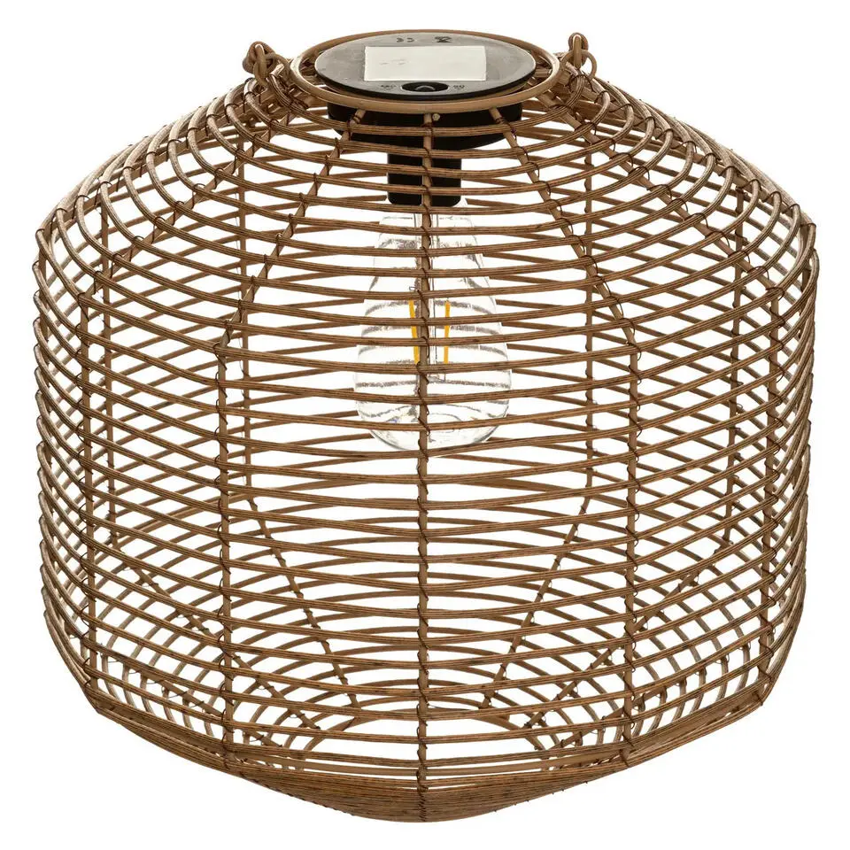 Atmosphera solar lantaarn - rotan - 30 x 30 cm