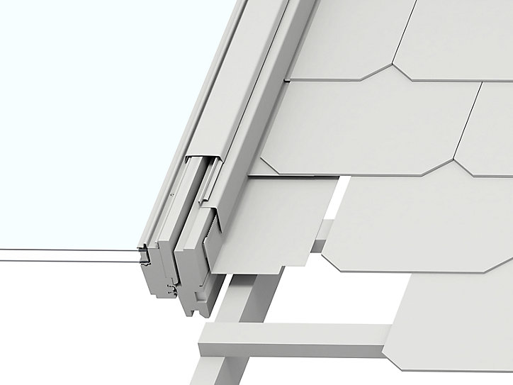 Raccord fenêtre de toit simple sur ardoises Velux EDL SK08 gris