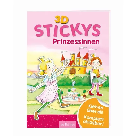 ars Edition Stickerheft 3D Stickys Prinzessinnen
