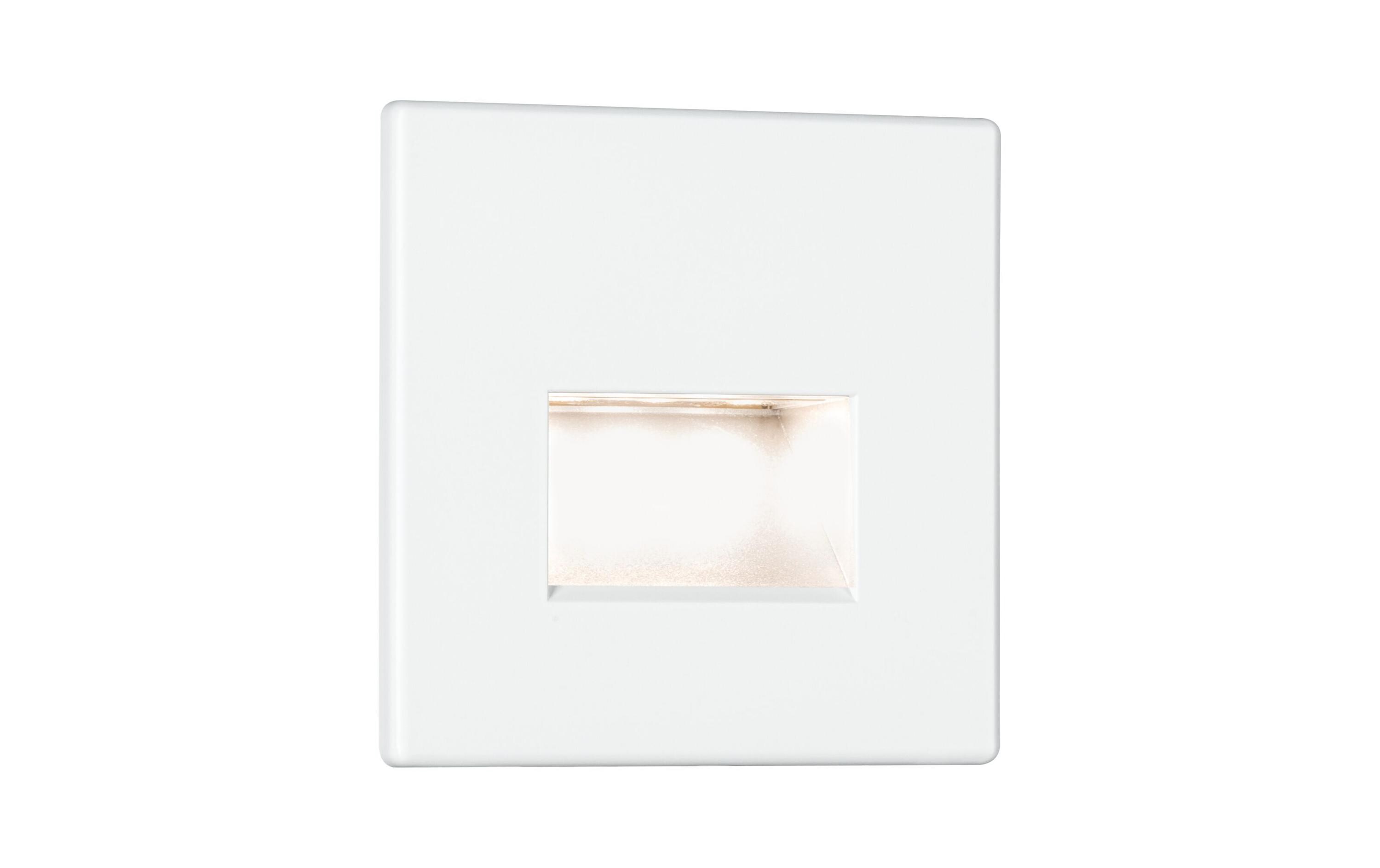 Wandeinbauleuchte LED Edge Quadro, 1.2W, 2700K, WeissEinbauleuchte
