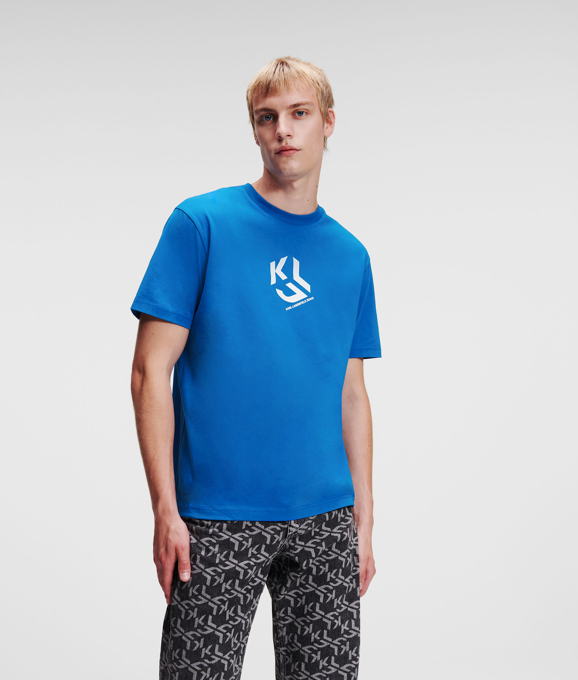 T-SHIRT COUPE DROITE KLJ MONOGRAM