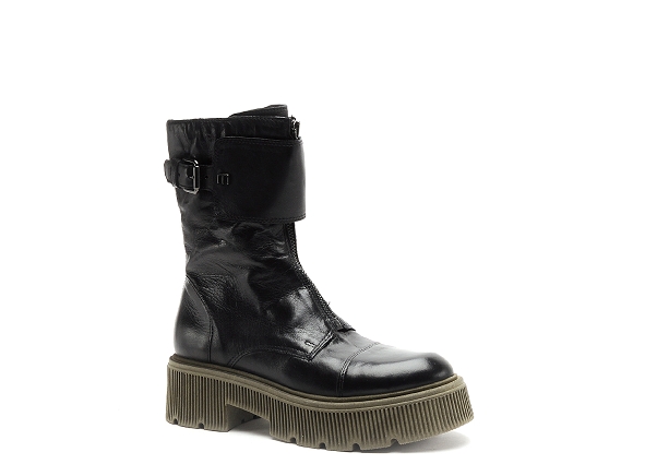 Mjus boots bottine plates femme p83203 noir