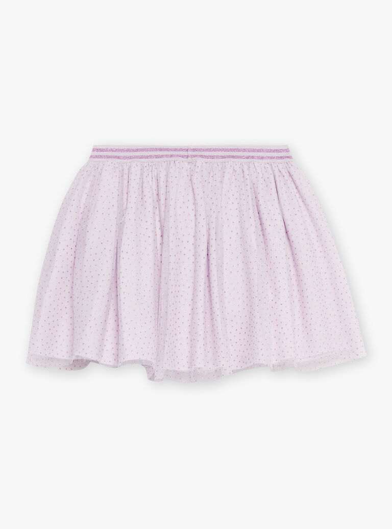 Jupe pailletée violette