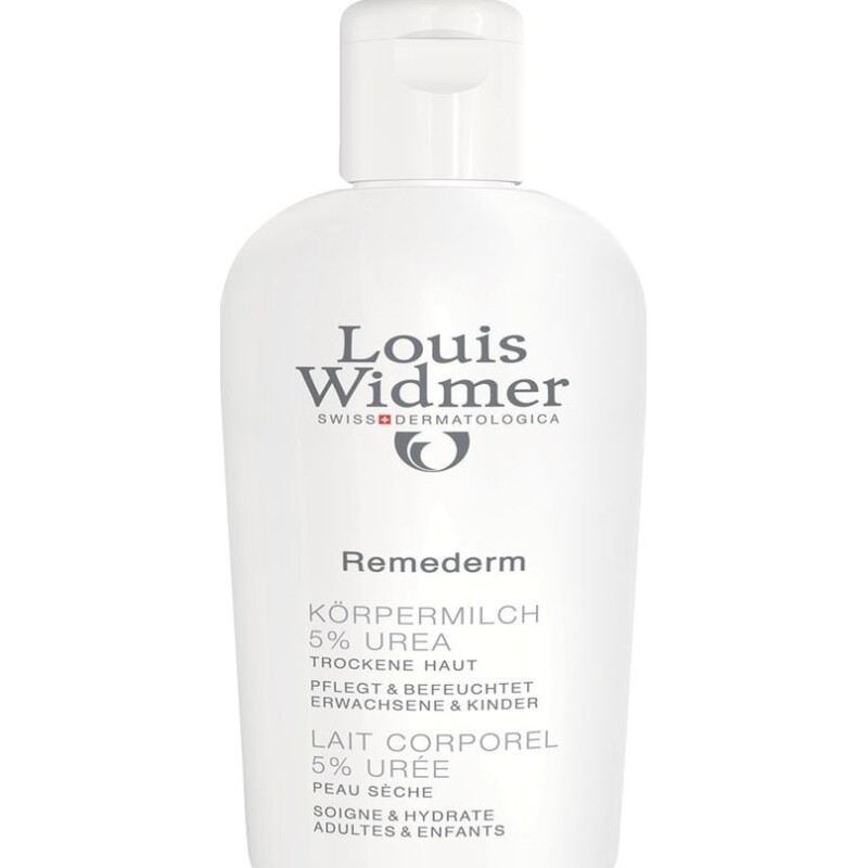 Lait corporel sans parfum Remederm 5 % urée Louis Widmer - Flacon de 200 ml