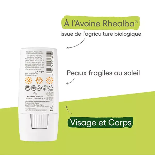 A-Derma Protect X-Trem Bastão Invisível Proteção Muito Alta FPS50+ 8g