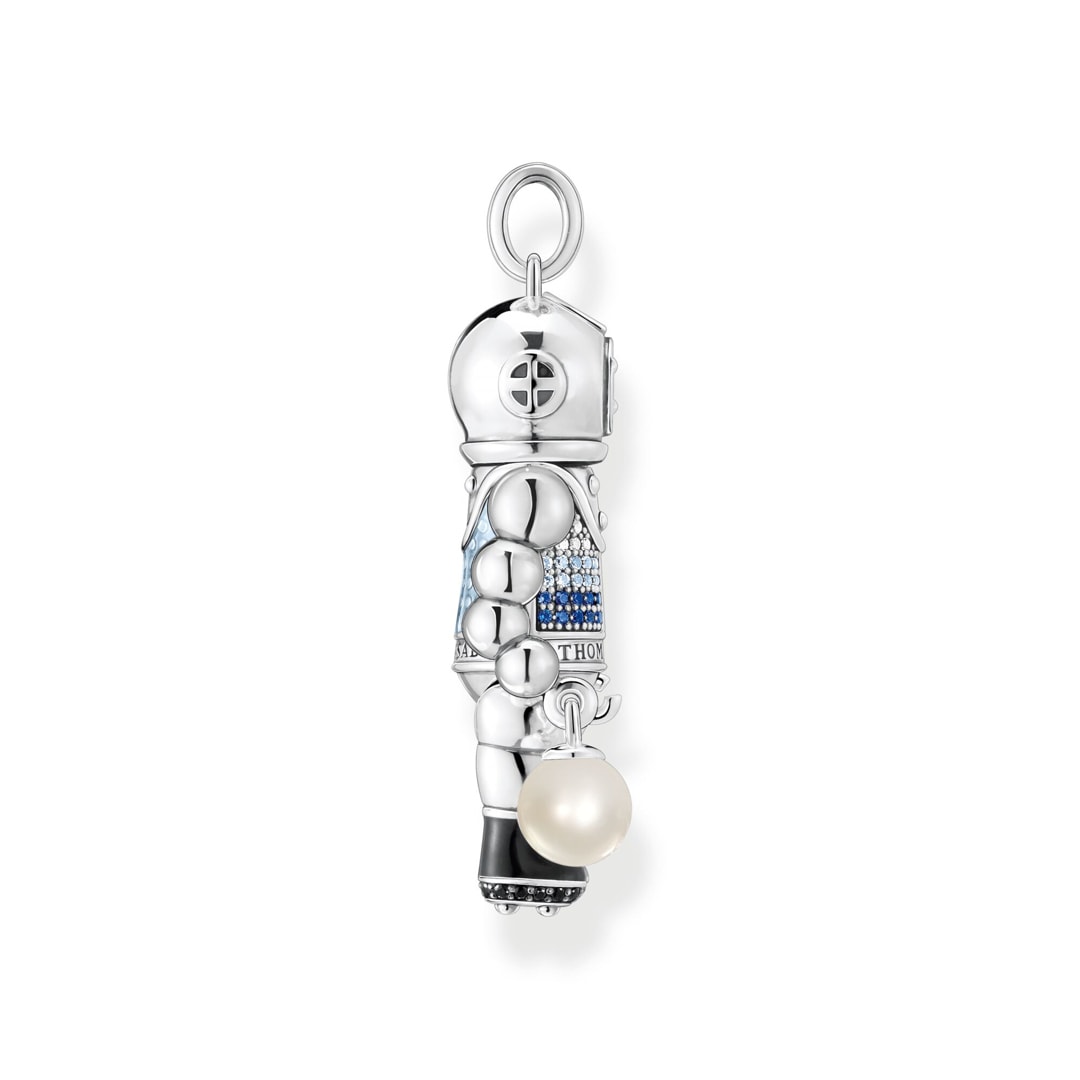 Thomas Sabo Anhänger Taucher mit Perle und blauen Steinen