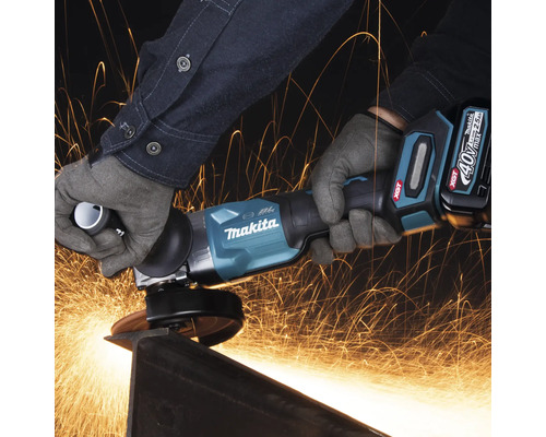 Makita XGT® GA013GM201 40V accu haakse slijper, inclusief 2 accu's (4,0Ah), lader en MAKPAC maat 4 koffer