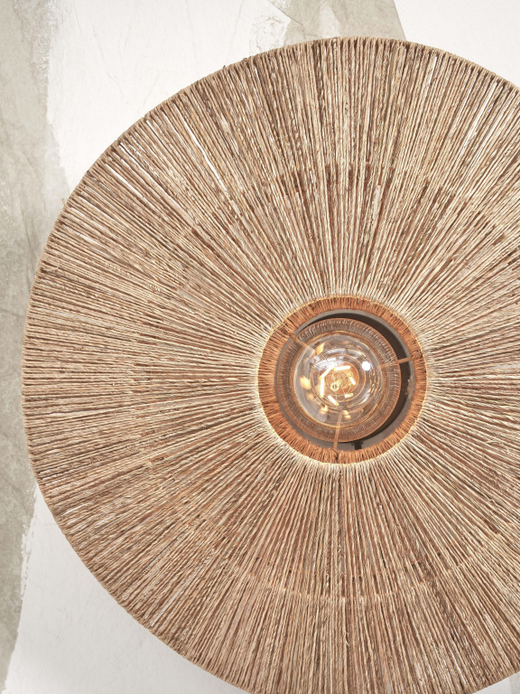 Good&Mojo Iguazu wandlamp large zwart/naturel