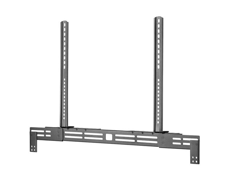 NEOMOUNTS TV-Halterung AWL29-750BL1 bis 10 kg – Schwarz Universelle Soundbar Halterung, tiefenverstellbar (0-4.2 cm) - Schwarz