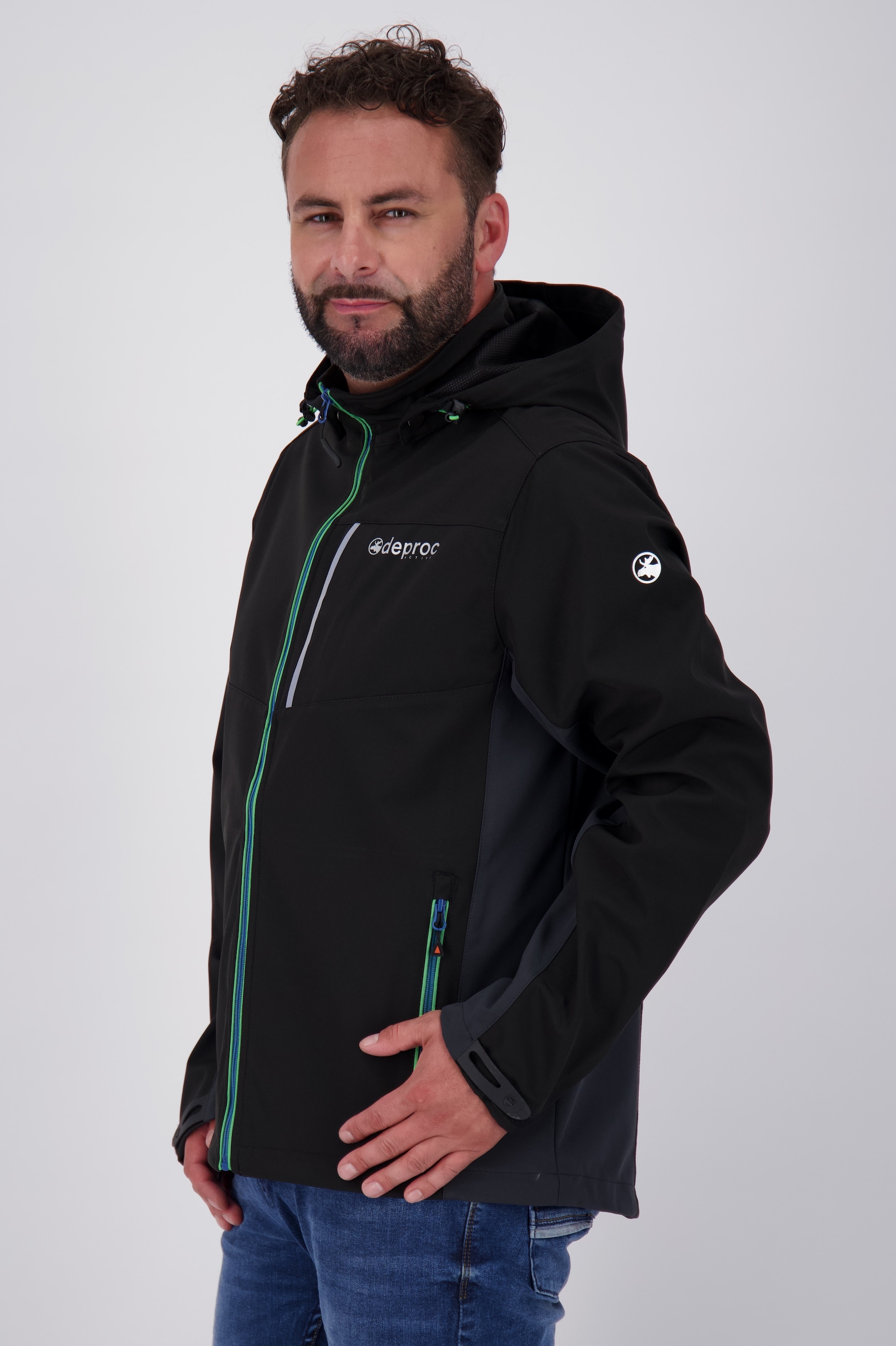DEPROC Active Softshelljacke »NUNAVUT MEN II« auch in Grossen Grössen erhältlich