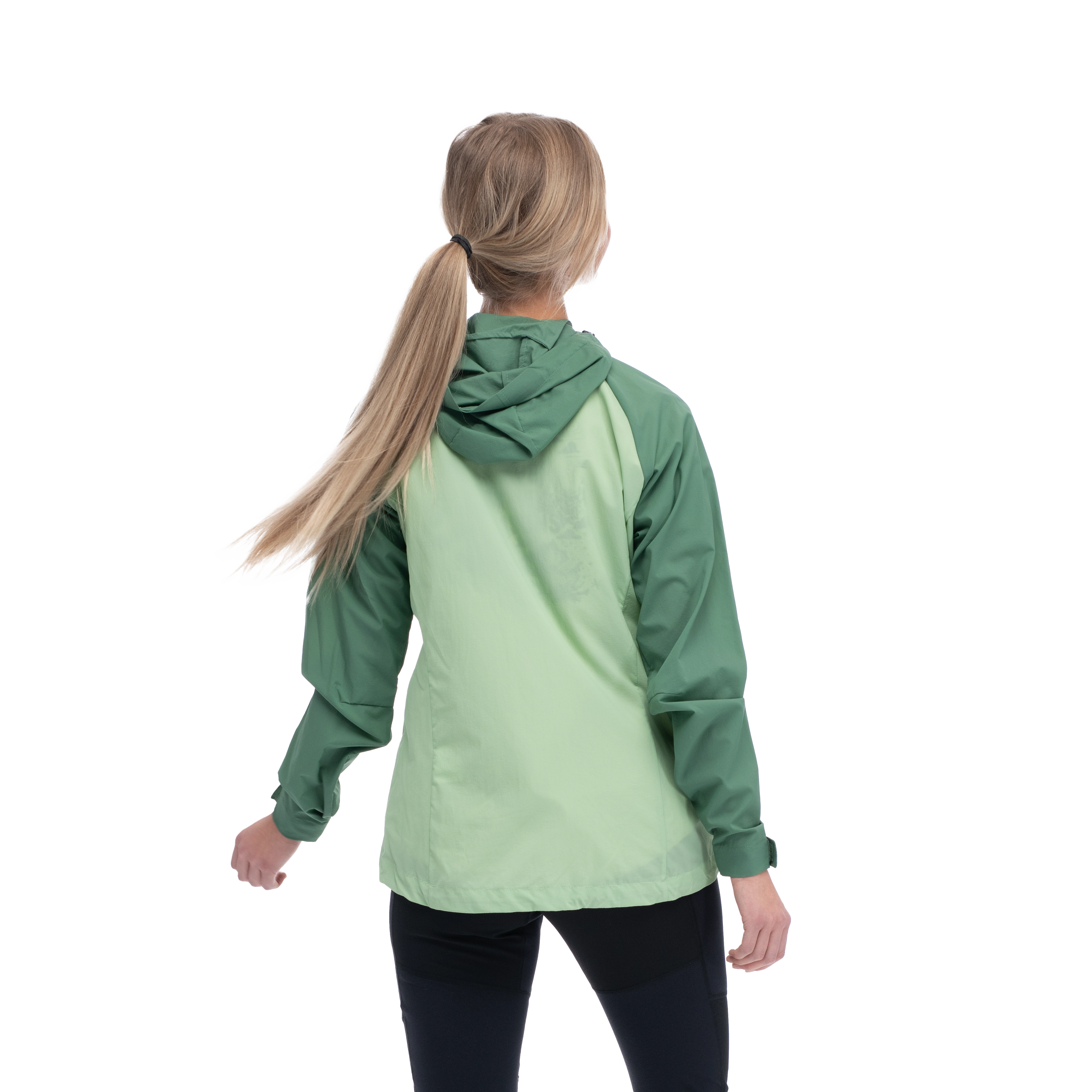Skar Light Windbreaker Jacket Women Light Jade Green / Dark Jade Green
