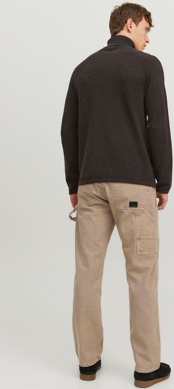 JACK & JONES - Hill Knit - Pullover - Bruin Melange - Katoen