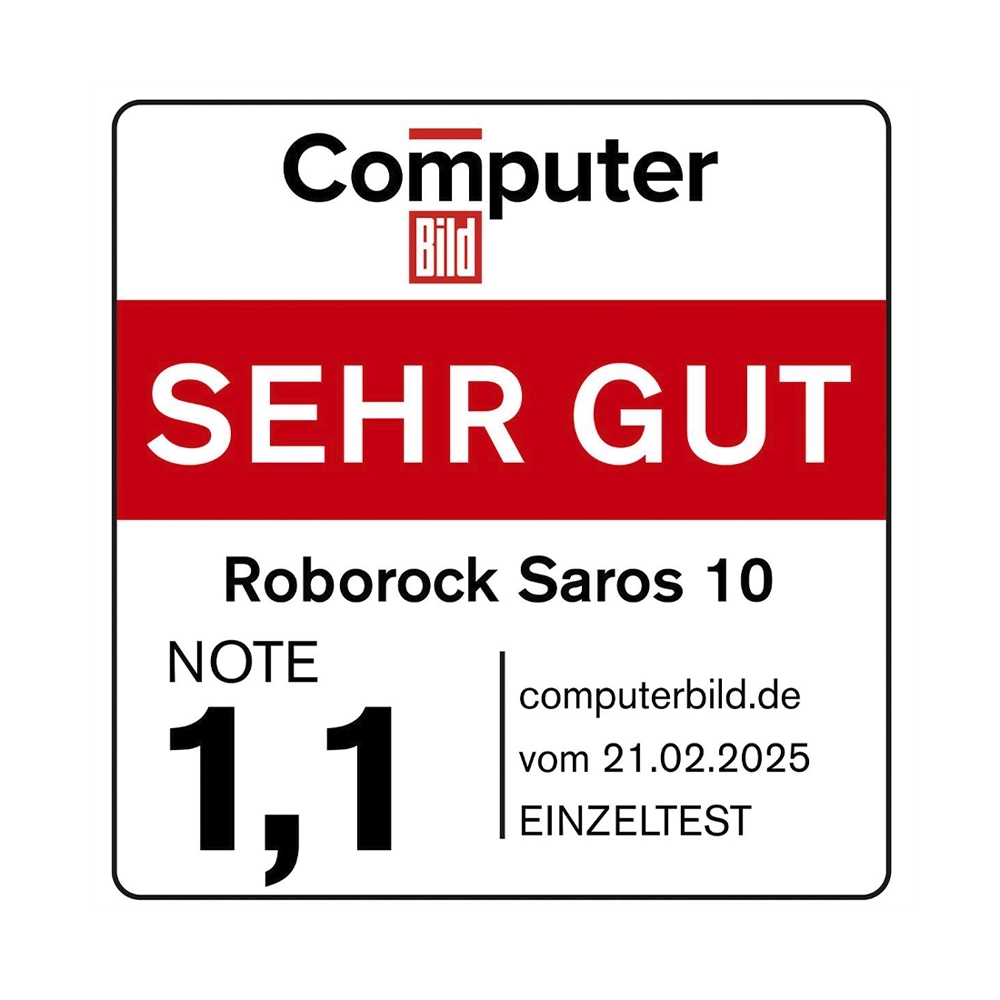 Roborock Saugroboter Saros 10 Saug/Wischroboter weiss