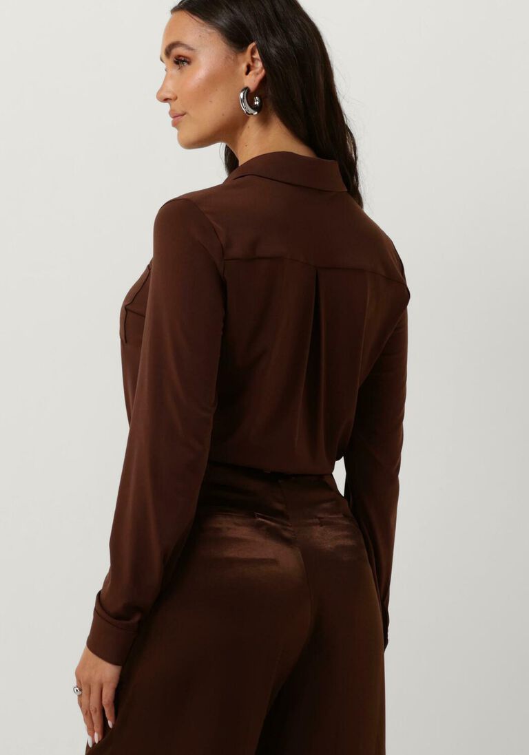 VANILIA bruine vanilia blouse escape uni shirt