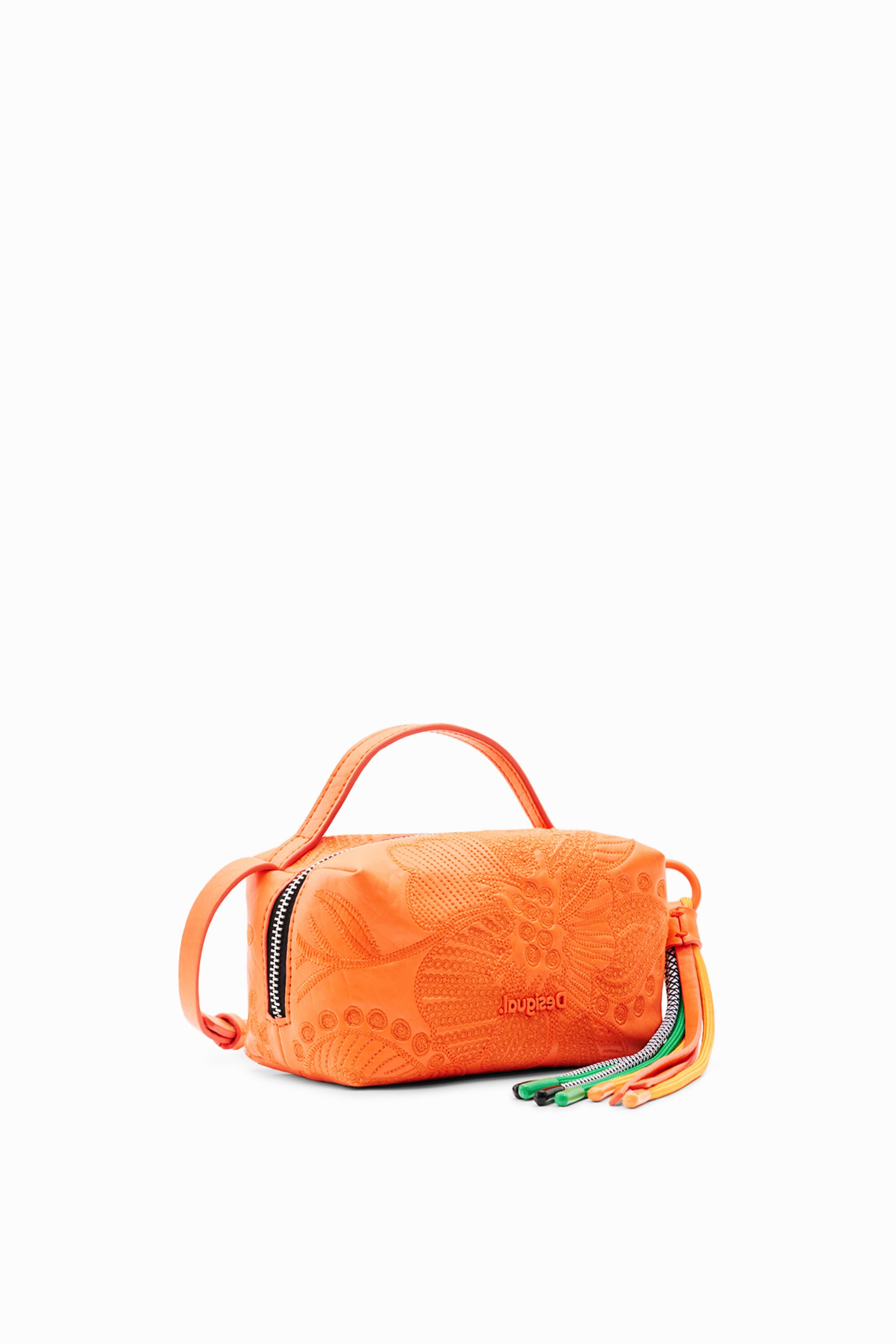 Mini sac à bandoulière fleurs brodées
