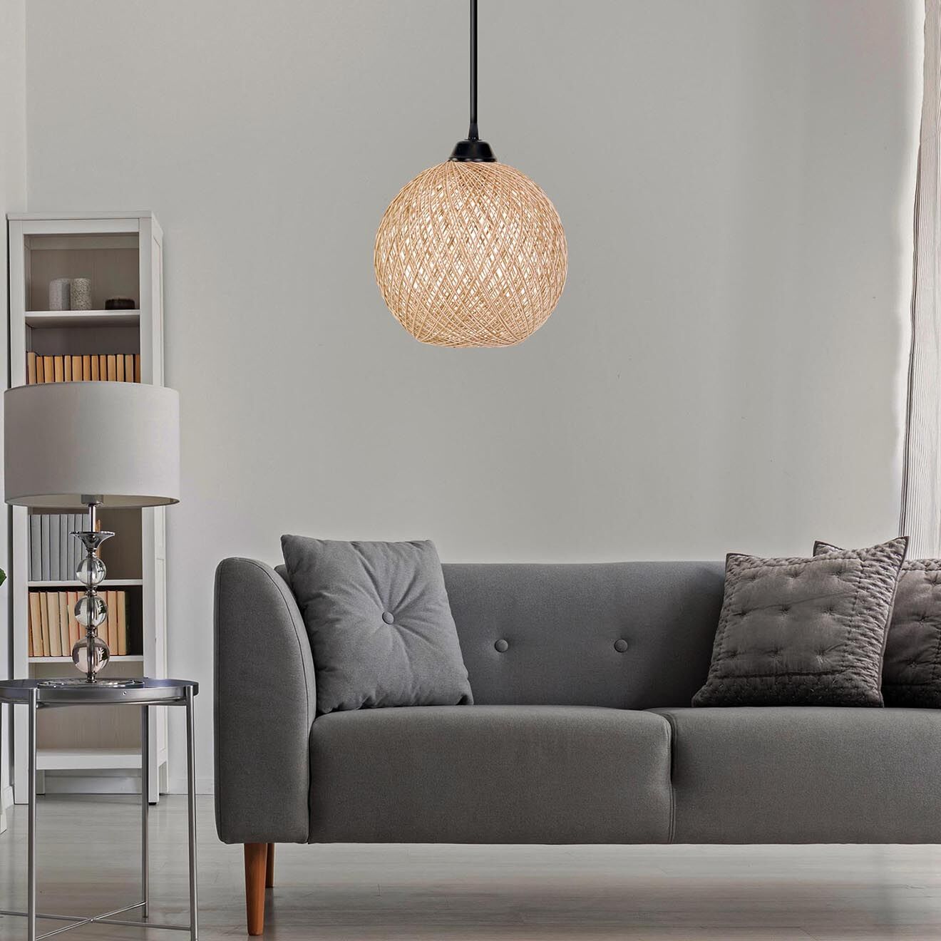 Opviq Suspension 190 JB blanc/marron - D.24 cm