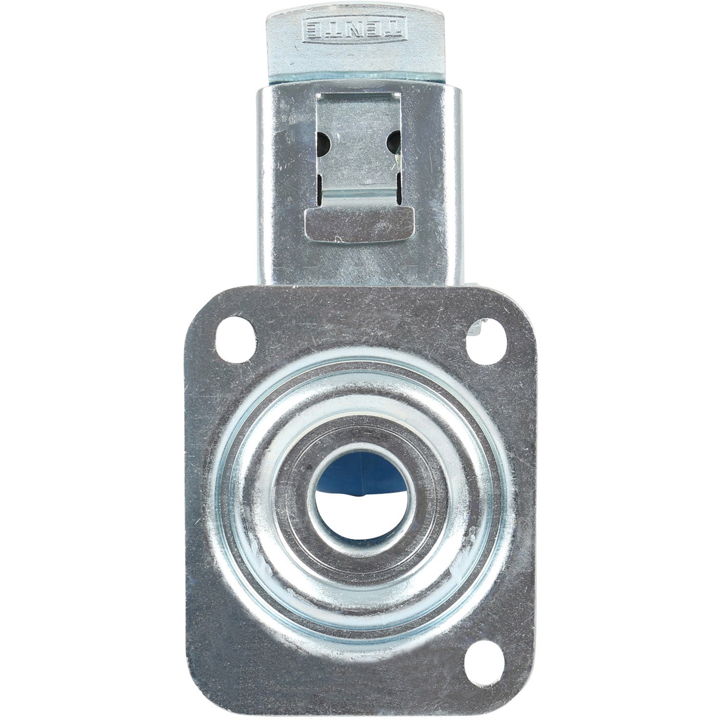 TENTE 3477 UFR 100 P62 blauw zwenkwiel met rem 100 mm