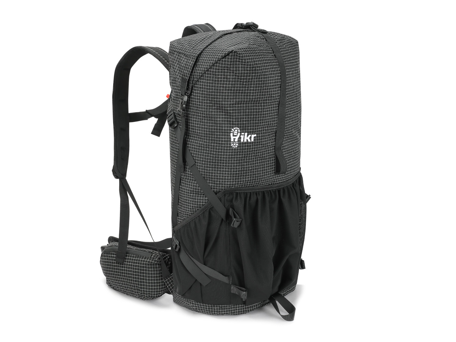 Hikr Size M Black Backpack - 40-45 liter