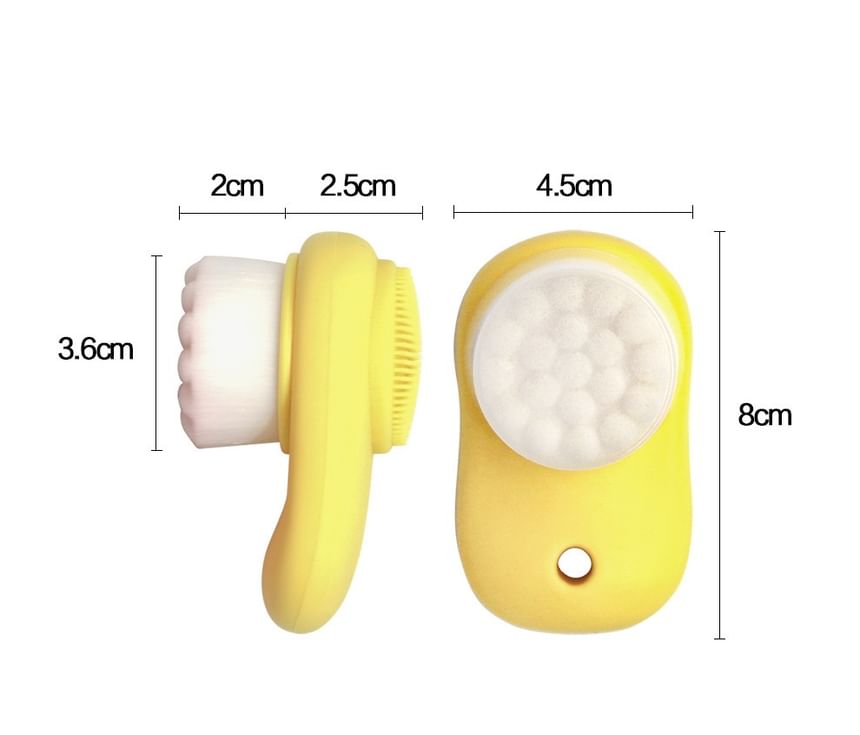 Karnemelk - Mini 2-in-1 siliconen gezichtsreinigingsborstel