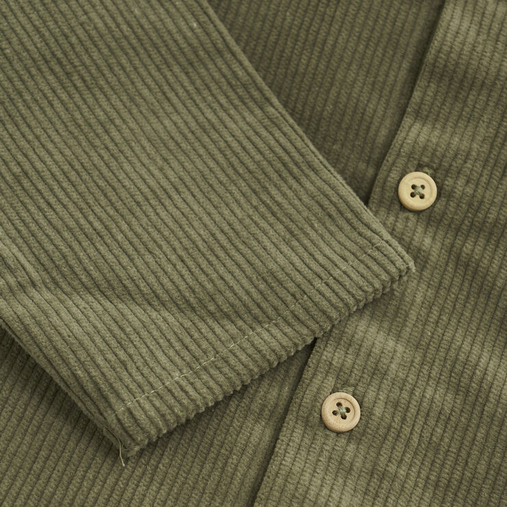 Huttelihut Shirt Corduroy Deep lichen green