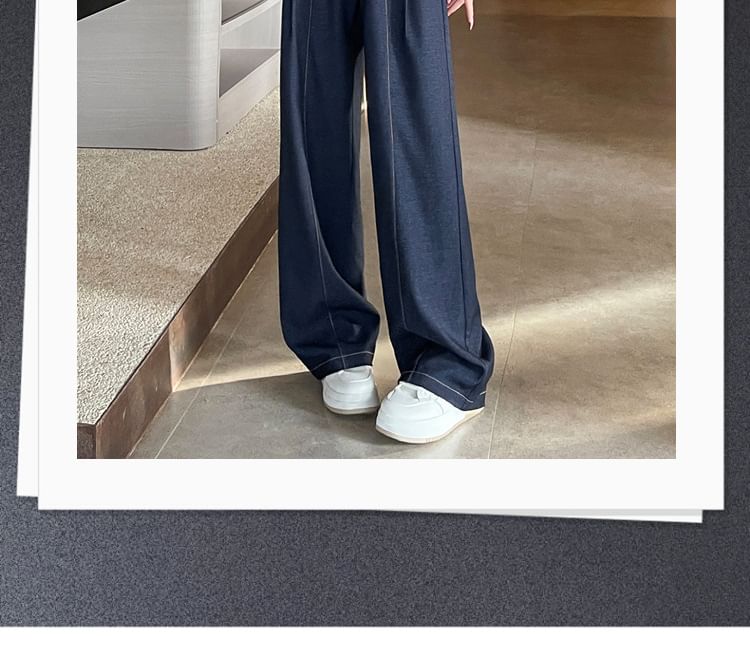 Jaqmine - High Waist Plain Wide Leg Jeans (Diverse ontwerpen)
