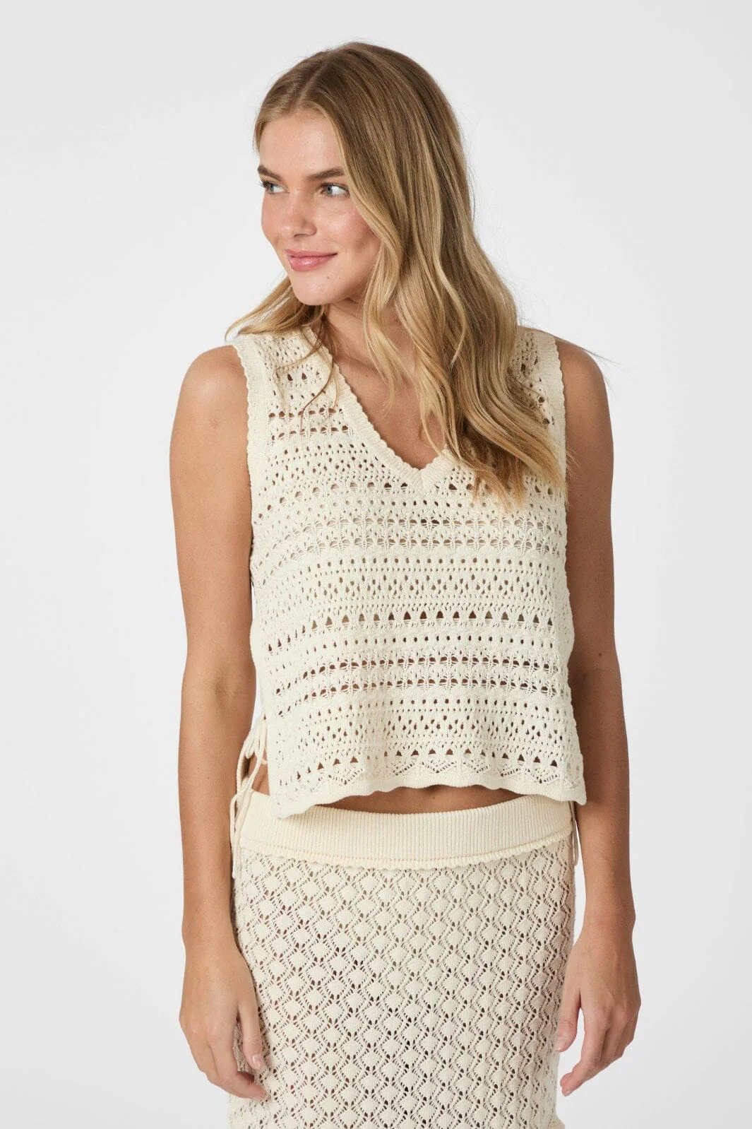 Neo Noir Catana Crochet Knit Top 165990