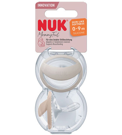Nuk Schnuller - Mommyfeel - 2er-Pack - Grau