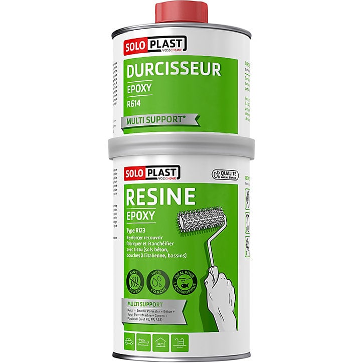 Résine type R123 + durcisseur époxy type R614 1kg