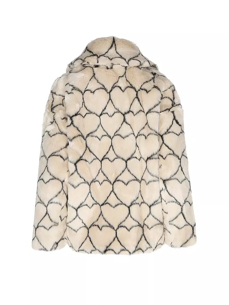 JAKKE Jacke in Felloptik RITA  creme