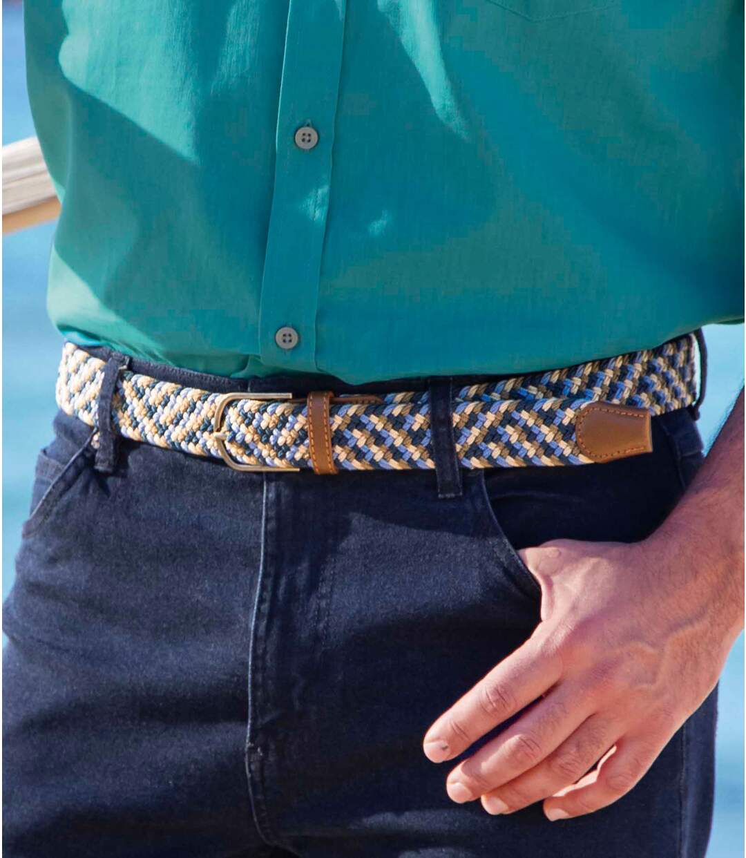 Ceinture Tressée Stretch Confort