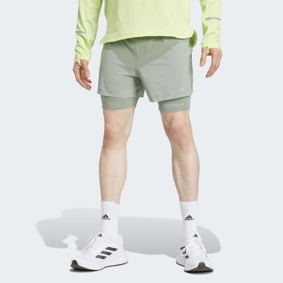 Adidas Short de running réfléchissant 2 en 1 Ultimate