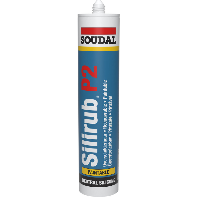 Soudal silirub P2 beglazingskit Transparant 310ml