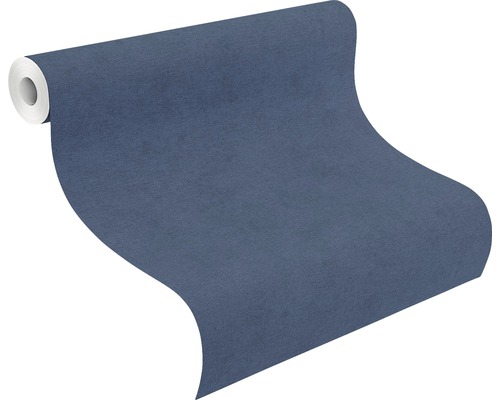 Vliesbehang 408232 Kimono effen blauw