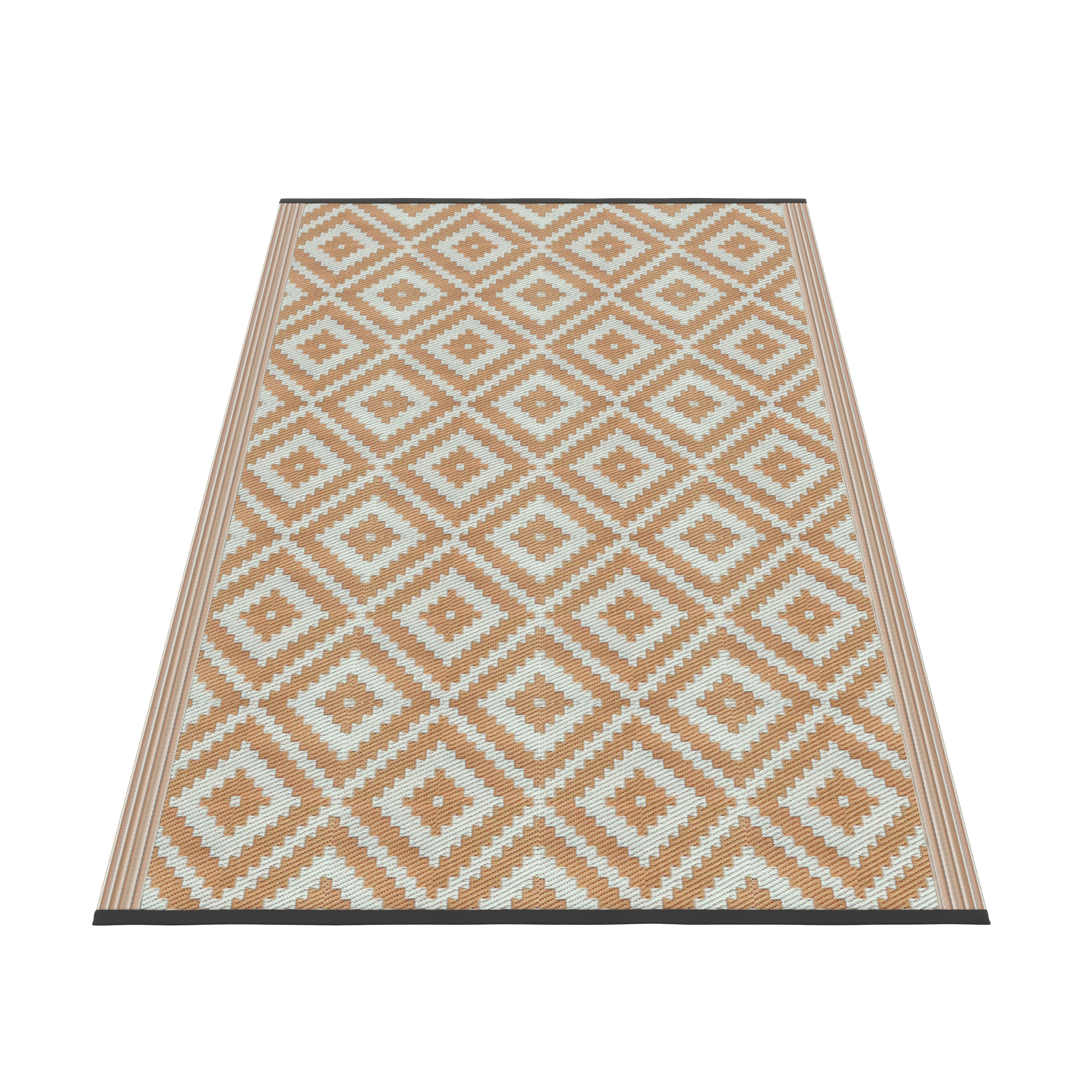 Outdoor Teppich KALUA 240 x 150 cm beige/weiss