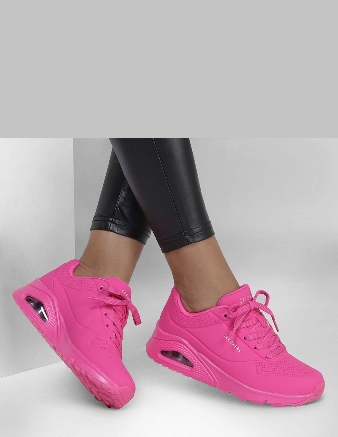skechers Basket de ville Femme uno - night shades Rose