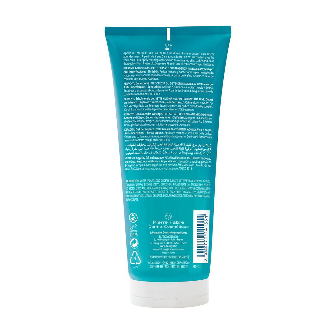 Ducray Keracnyl Gel Espuma - 200ml